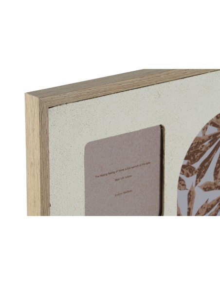Cadre photo Home ESPRIT Beige Verre Bois MDF Scandinave 34 X 2 X 39 cm