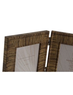 Cadre photo Home ESPRIT Marron Beige Naturel Ivoire Verre polystyrène 47 X 2 X 16 cm (4 Unités) 2
