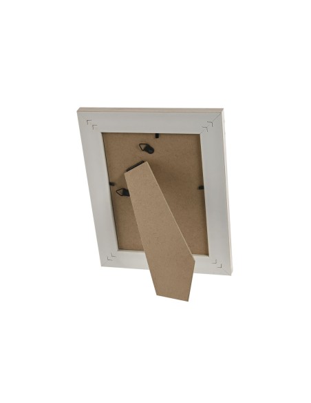 Cadre photo Home ESPRIT Blanc Beige Verre polystyrène Scandi 19 x 2 x 24 cm (4 Unités)