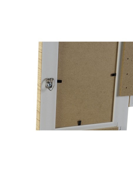 Cadre photo Home ESPRIT Beige Naturel Verre polystyrène Scandinave 36 X 2 X 36 cm