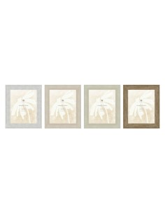 Cadre photo Home ESPRIT Blanc Beige Verre polystyrène Marbre Scandinave 26 x 2 x 31 cm (4 Unités)