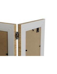 Cadre photo Home ESPRIT Marron Beige Naturel Ivoire Verre polystyrène Scandinave 31 X 2 X 21 cm (4 Unités) 2