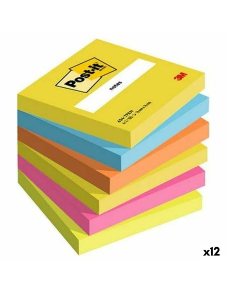 Bloc de Notes Post-it 76 x 76 mm Multicouleur 100 Volets (12 Unités)