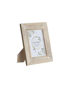 Cadre photo Home ESPRIT Blanc Bois de manguier Moderne