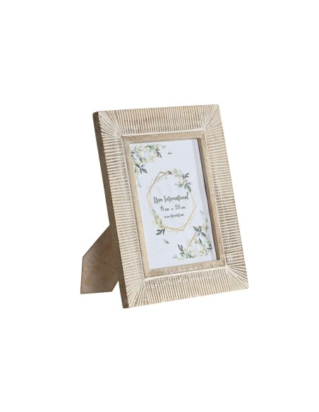 Cadre photo Home ESPRIT Blanc Bois de manguier Moderne