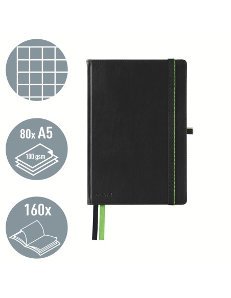 Bloc de Notes Leitz Complete Noir A5 80 Volets
