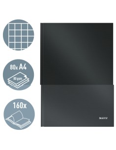 Bloc de Notes Leitz Solid Noir A4 80 Volets 2