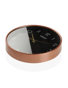Horloge Murale Versa Noir Plastique 4 x 30 x 30 cm 2