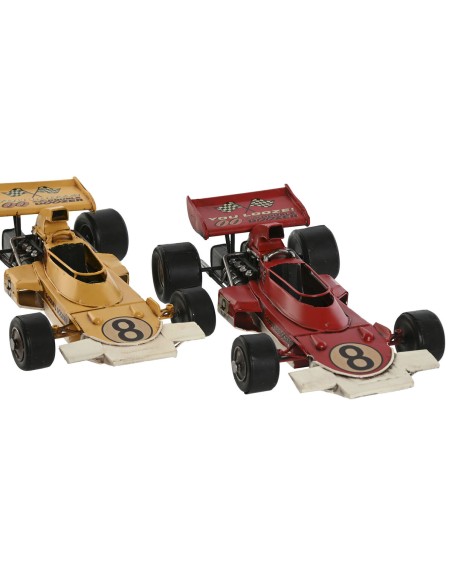 Figurine Décorative Home ESPRIT Jaune Rouge Vintage 27 x 16 x 8 cm (2 Unités)