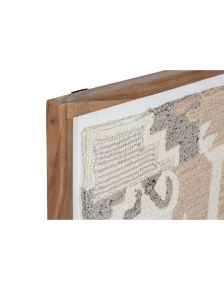 Cadre Home ESPRIT Marron Beige Abstrait Indien 75 x 3 x 105 cm (2 Unités)
