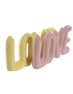 Figurine Décorative Home ESPRIT LOVE Jaune Rose Enfant 24 X 2,5 X 10 cm (2 Unités) 2