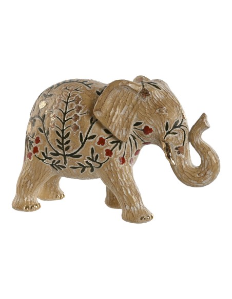 Figurine Décorative Home ESPRIT Multicouleur Eléphant 32,5 x 12,5 x 21 cm