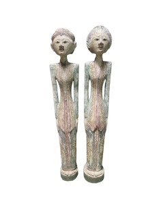 Figurine Décorative Home ESPRIT 35 x 15 x 102 cm (2 Pièces)