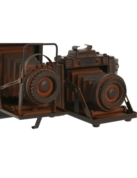 Figurine Décorative Home ESPRIT Bronze Appareil Photo Vintage 18 x 13,5 x 14 cm (2 Unités)