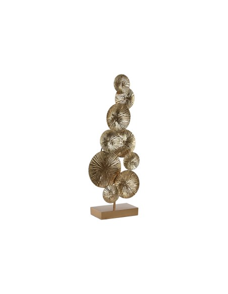 Figurine Décorative Home ESPRIT Doré Cercles 20 x 7,6 x 47 cm