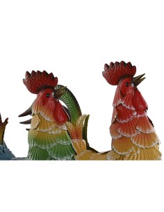 Figurine Décorative Home ESPRIT Multicouleur Coq 39,5 X 15 X 42 cm (2 Unités) 2