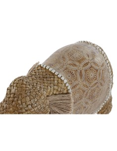 Figurine Décorative Home ESPRIT Naturel Eléphant 32 x 12 x 21 cm 2
