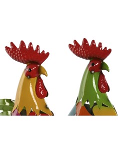 Figurine Décorative Home ESPRIT Multicouleur Coq 37 X 15,5 X 44,5 cm (2 Unités) 2