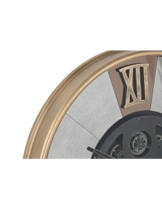 Horloge Murale Home ESPRIT Noir Doré Métal Verre Vintage 80 x 9,5 x 80 cm 2