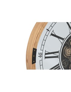Horloge Murale Home ESPRIT Argenté Naturel Métal Verre 80 X 8,5 X 80 cm 2