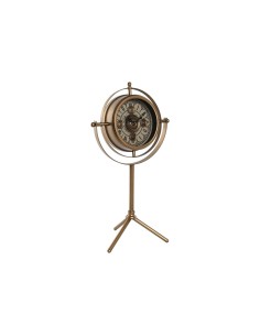 Horloge de table Home ESPRIT Doré Métal Verre 36 X 24 X 66,5 cm