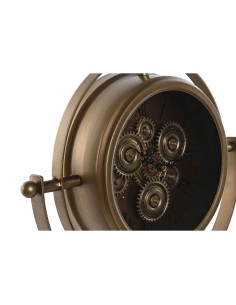 Horloge de table Home ESPRIT Doré Métal Verre 36 X 19 X 41 cm 2