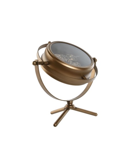 Horloge de table Home ESPRIT Doré Métal Verre 36 X 19 X 41 cm