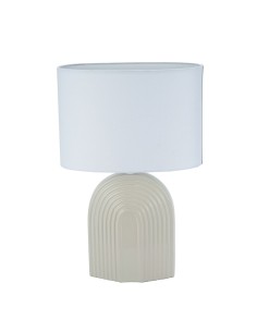 Lampe de bureau Versa Beige Céramique 26 x 39 cm
