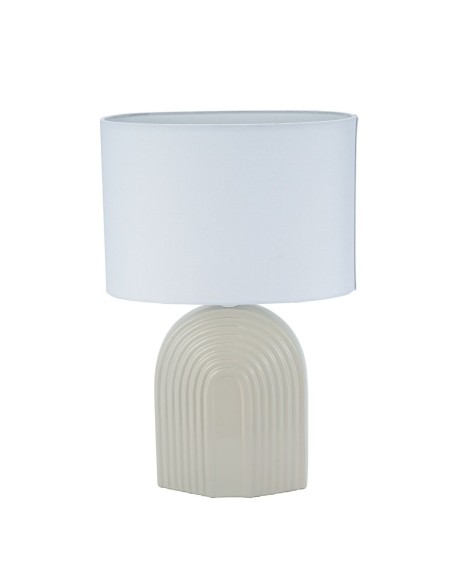Lampe de bureau Versa Beige Céramique 26 x 39 cm