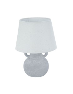 Lampe de bureau Versa Gris Lin Céramique 20 x 28 cm