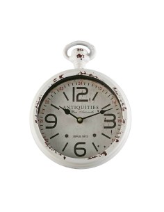 Horloge Murale Versa Antiques Blanc Acier Vintage 4,5 x 28 x 22 cm