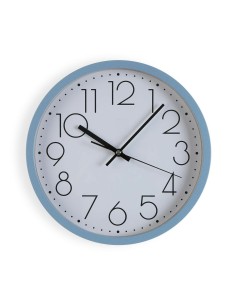 Horloge Murale Versa Bleu Bois 4,2 x 30 x 30 cm