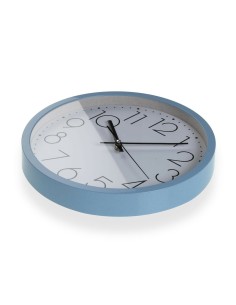 Horloge Murale Versa Bleu Bois 4,2 x 30 x 30 cm 2