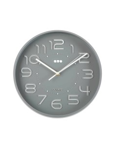 Horloge Murale Versa Gris Plastique 3,7 x 30 x 30 cm