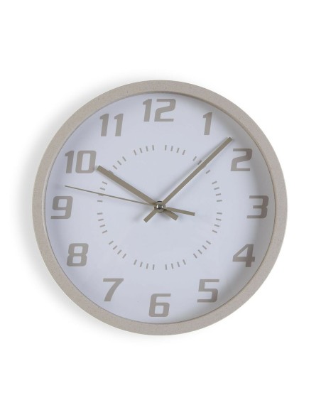 Horloge Murale Versa Beige Bois 4,2 x 30 x 30 cm