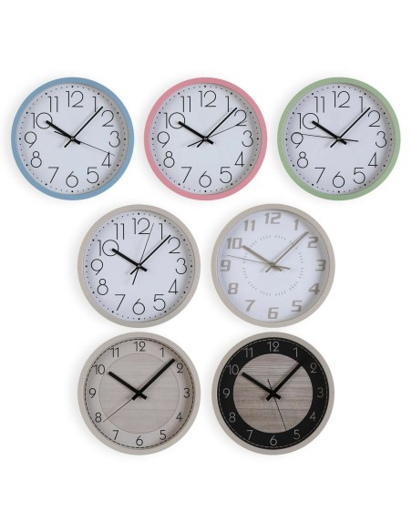 Horloge Murale Versa Beige Bois 4,2 x 30 x 30 cm