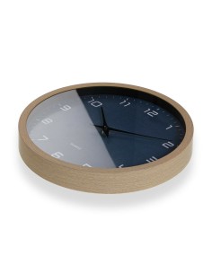Horloge Murale Versa Bleu Bois 4,2 x 30 x 30 cm 2