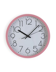 Horloge Murale Versa Rose Bois 4,2 x 30 x 30 cm