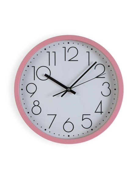 Horloge Murale Versa Rose Bois 4,2 x 30 x 30 cm