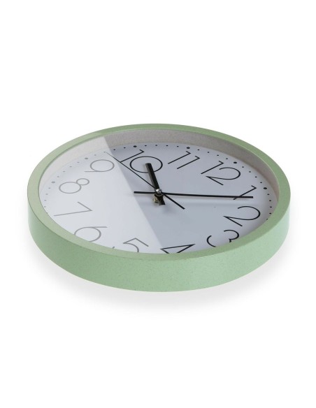 Horloge Murale Versa Vert Bois 4,2 x 30 x 30 cm