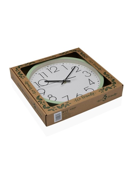 Horloge Murale Versa Vert Bois 4,2 x 30 x 30 cm