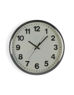 Horloge Murale Versa Blanc Plastique 4,8 x 32 x 32 cm