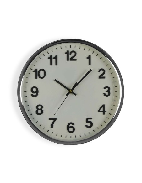 Horloge Murale Versa Blanc Plastique 4,8 x 32 x 32 cm