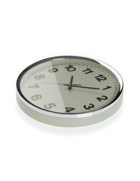 Horloge Murale Versa Blanc Plastique 4,8 x 32 x 32 cm