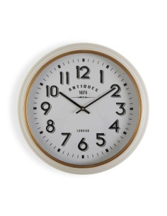 Horloge Murale Versa Antiques Blanc Bois MDF Bois MDF/Métal 5,8 x 42 cm