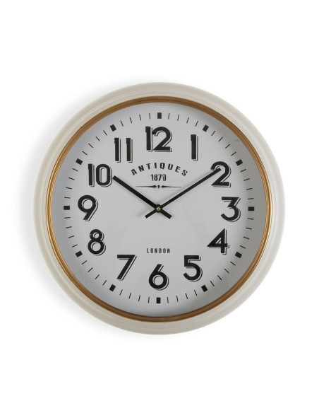 Horloge Murale Versa Antiques Blanc Bois MDF Bois MDF/Métal 5,8 x 42 cm