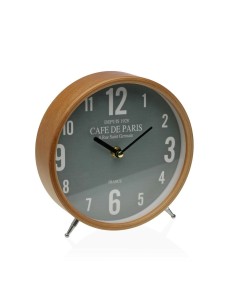 Horloge de table Versa Cafe de Paris Vert Métal 4,5 x 18,5 x 18,5 cm 2