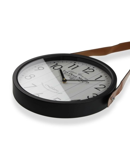 Horloge Murale Versa Les Deux Magots Métal 6 x 35 x 35 cm