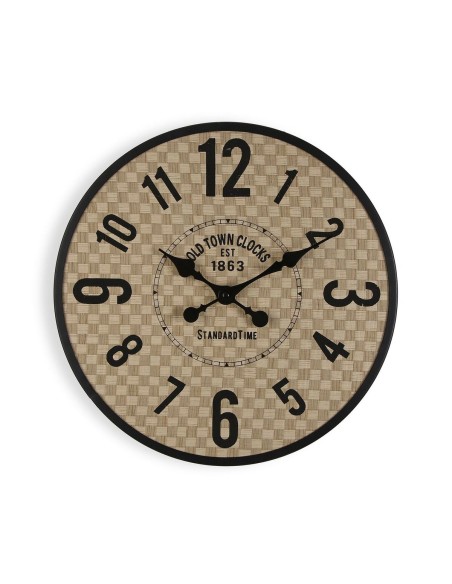 Horloge Murale Versa Old Town Métal 4 x 40 x 40 cm