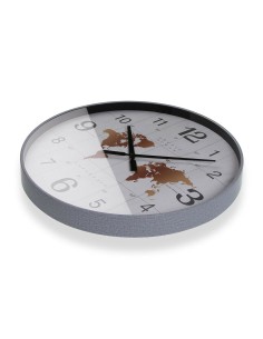 Horloge Murale Versa Métal Mappemonde 4,7 x 50,8 x 50,8 cm 2